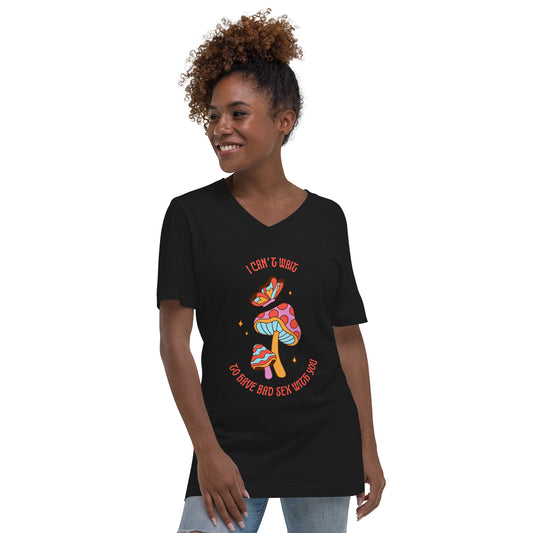 Unisex Short Sleeve V-Neck T-Shirt