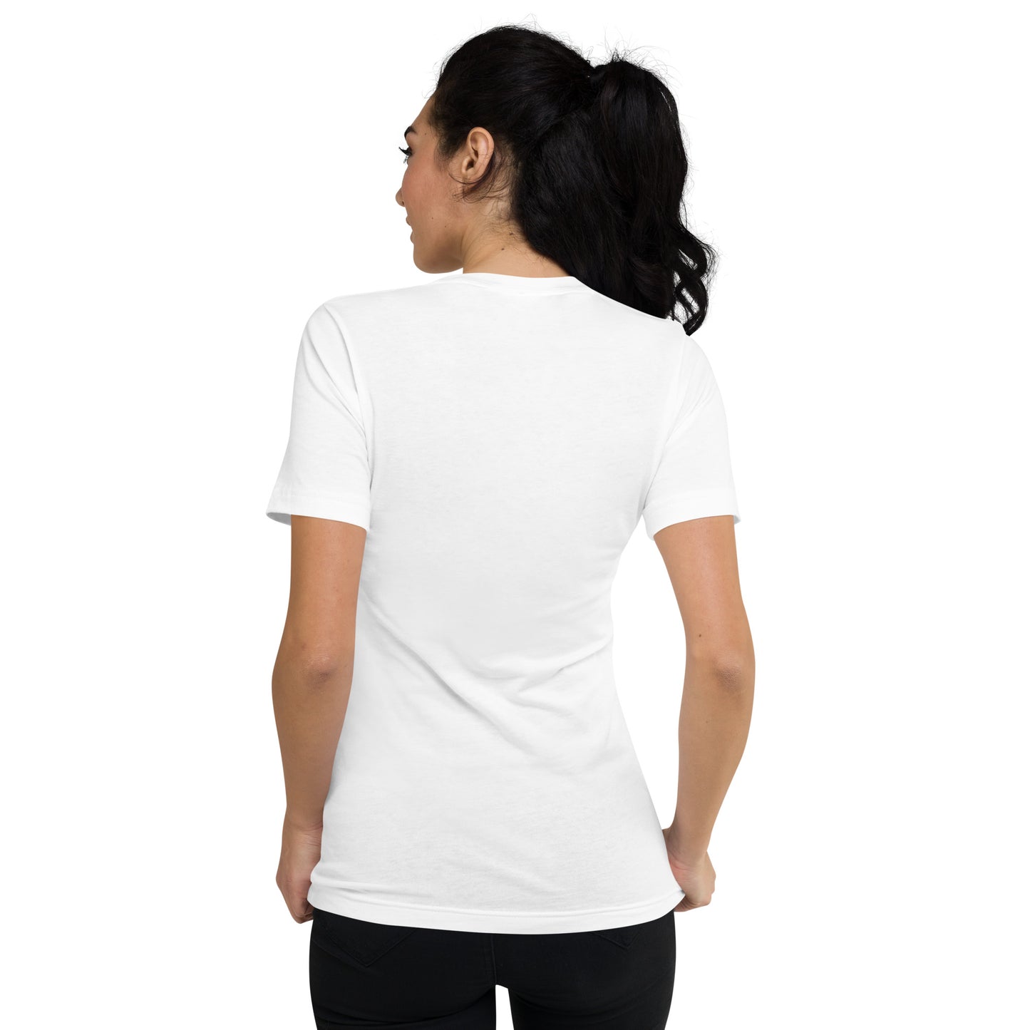 Unisex Short Sleeve V-Neck T-Shirt